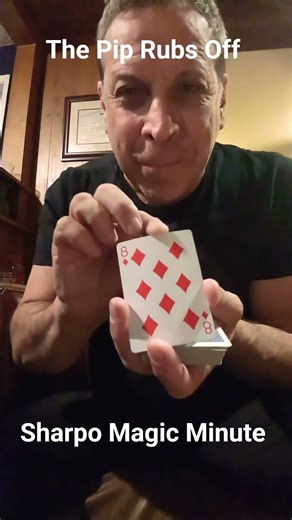 Sharpo Magic Minute. Rub Pips Right Off Selected Card. #sharpo #magic #card tricks #card #cardchange