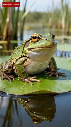 Why Frogs Close Their Mouths to Breathe! 🐸 #naturefacts #wildlife #wildlifefacts #nature