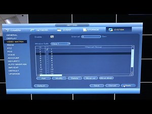 How to use the BNC video matrix output on DVR