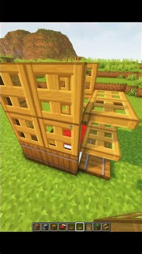 Minecraft Smallest Starter House #minecraft #shorts