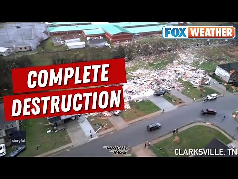 Drone Video Shows Clarksville, TN Decimated After EF-3 Tornado