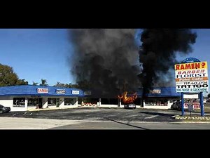 1-Story Commercial Strip Mall Fire Simulation