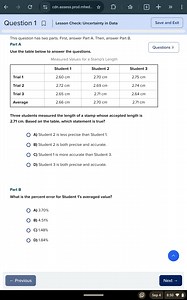 Question 1 has two parts. First, answer Part A. Then, answer Pa... | Filo