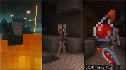 All projectile attacks in Minecraft