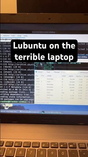 Lubuntu does make the laptop a bit better (but no doom) #tech #laptop #linux #yaptech