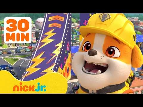 Rubble's Most GIANT Missions and Builds! | Giant Jungle Gym + Giant Slide | Rubble & Crew | Nick Jr.