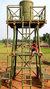 “Satisfying Bamboo Craftsmanship” . . #BambooCraft #HandmadeFurniture #SatisfyingBuild #EcoFriendlyLiving | bamboo house