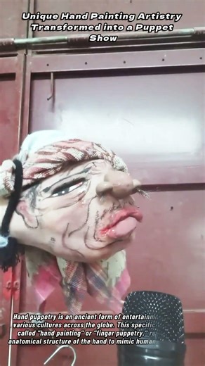 Unique Hand Painting Artistry Transformed into a Puppet Show