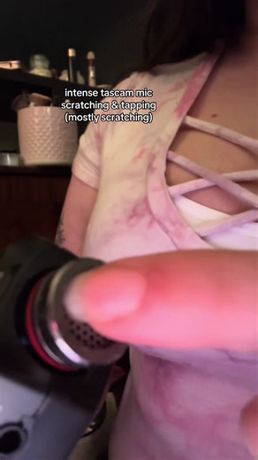 tascam mic tapping and scratching •;• #asmr #fyp #foryou #blowthisup #sleep