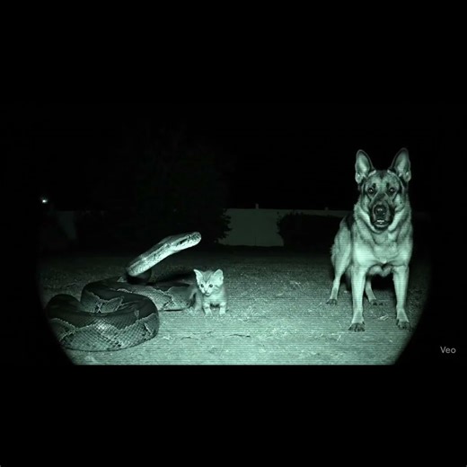 Security Cam Captures Python Taking a cat,Danger is approaching #cat #wildlife #wgitachi