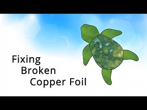How to Repair a Stained Glass Suncatcher with Broken Copper Foil