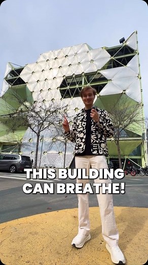 GreenArchitectureNow on Instagram: "➕ Ben Brown & Ciara Doyle (@goinggreenmedia), show us The Media-TIC Building in Barcelona, designed by Enric Ruiz-Geli, is a masterclass in adaptable architecture. Its innovative ETFE cushions adjust by filling with nitrogen, insulating the structure based on sunlight exposure—dramatically cutting energy use. Inspired by clouds this design mimics their natural ability to filter sunlight, reducing the need for artificial cooling. In hot climates, HVAC systems a