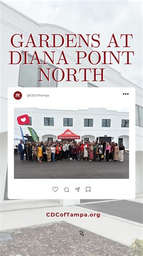 🎉🏡 In the News: Gardens at Diana Point North Grand Opening 🏡🎉 We’re proud to share that our Grand Opening & Community Celebration at Gardens at Diana Point North received wonderful media coverage, highlighting this exciting milestone for our community! We officially welcomed residents, partners, and community leaders to celebrate the launch of this beautiful new townhome community in East Tampa. News outlets captured the energy of the event and the importance of expanding quality homeownersh