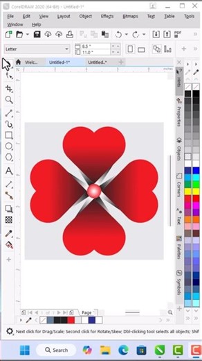 CorelDRAW tutorial in hard#qadriprintingpress #coreldraw #computerclass