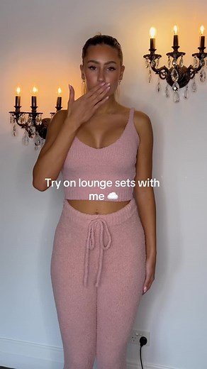 Pinky Clouds: Cozy Loungewear Try-On Haul 🎀☁️