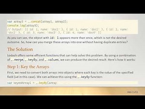 Mastering Lodash: How to Merge Two Arrays of Objects Based on Key