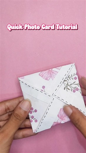 DIY flip flap card | Easy gift idea with paper #craftshorts #papercraft