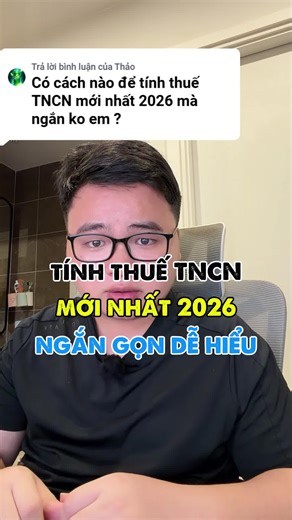 Hướng dẫn tính thuế TNCN theo mẫu mới 2026 trong excel #tinhocvanphong #tinhocmos #exceltips