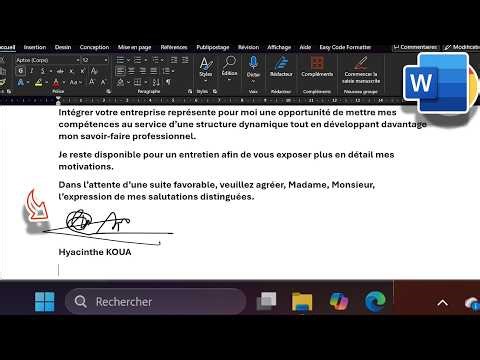 Comment ajouter une signature dans Word (Méthode simple et professionnelle)