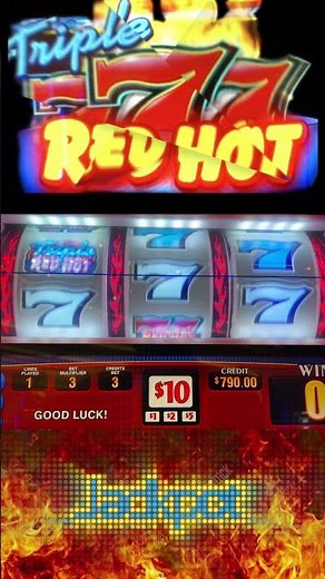 Jackpot Triple Red Hot 777 $30 Bet