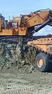 Cat 6020B in Action: Epic Loading Power! #Cat6020B #HeavyEquipment #Excavator #fblifestyle | Earthmover Legends