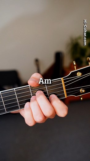 Does your Am-to-F-switch look like this? Comment “YES” to get the free guide “How to Switch from Any Chord to the F Bar Chord”. #guitarlessons #guitartutorials #guitar | Hi Guitar by Florian