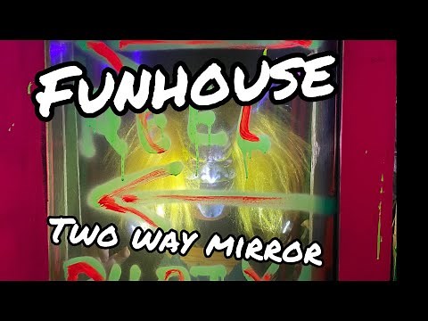 Funhouse Two Way Mirror Halloween DIY