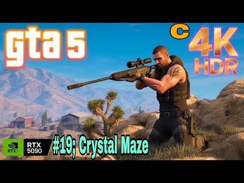 GTA 5 Walkthrough Mission 19;Crystal Maze | Ultra Remastered Graphics 4K UHD | RTX 5090 Next-Gen