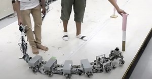 Flexible robot centipede takes cues from nature, navigates via instability