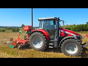 Massey Ferguson 5S.115 mit AGRO MASZ sät Zwischenfrucht!