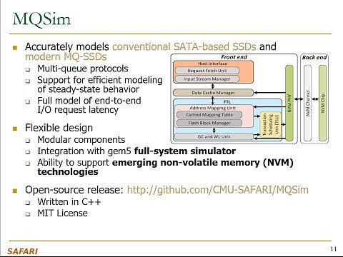 Modern Solid-State Drives (SSDs) Course - Meeting 4: Introduction to MQSim (Spring 2022)