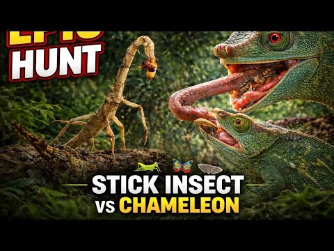 Master of Camouflage: Stick Insect vs Chameleon | Deadly Jungle Encounters