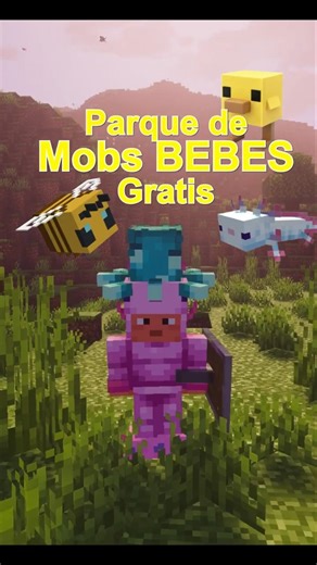 ¡NUEVO ADD-ON de MINECRAFT GRATIS! 🧸 Mobs Bebés y Sombreros #minecraft #shorts #gaming