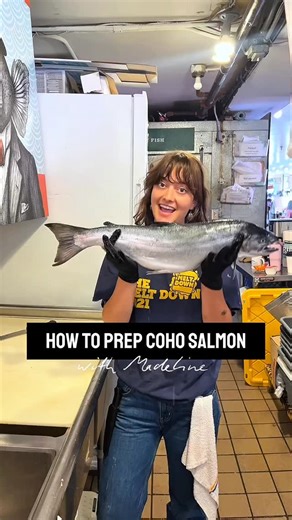 City Fish | Seattle Seafood Market on Instagram: "Salmon Prep 101 with Madeline! We can always prep the fish for you, but if you want to give it a spin yourself, just follow this simple tutorial for a quick and easy salmon filet at home. All salmon available in market and online. #CityFish #SeafoodMarket #SeattleFood #PikePlaceMarket #visitseattle"