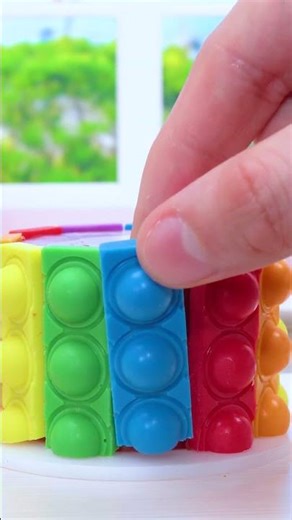 Mini Rainbow Cake Recipe With Chocolate🌈 Satisfying ASMR | Mini Cake #shorts #asmr #miniature #mini