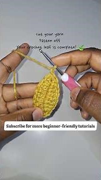 The Crochet Leaf Everyone Can Make in Under 2 Minutes 🍃