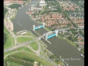 View on the Delta Works in The Netherlands.flv