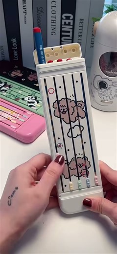 🟢Organize with flair and function. (# 119) Multi-Purpose Creative Pen Box