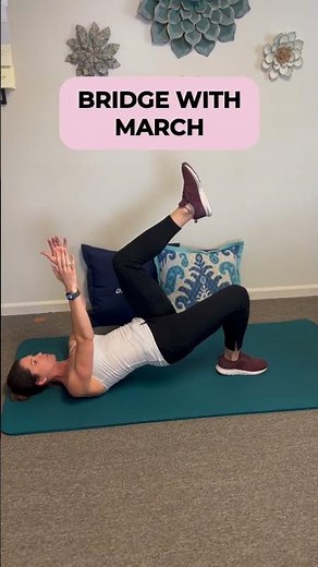Bridge with March Exercise | Glute Strength & Pelvic Stability Tutorial