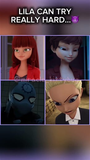 Lila can try really hard, but Mari will always win✨😈😌 #miraculous #miraculousladybug #shorts #edit
