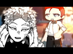 MHA react to HAWKS || ANGST || PT. 1 || MHA/BNHA ||
