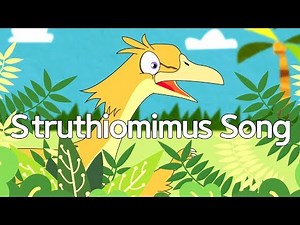 Struthiomimus dinosaur song | jjoy song - dinosaur world #13