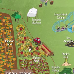📍Check out our map & plan your visit!🤩 Where will YOU start the farm fun!?🎃🍂 www.p-6farms.com | P-6 Farms