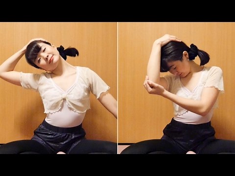 【首肩こりに】首のストレッチ2つの方法 - 横と斜めに伸ばす