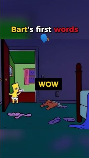 Baby Bart's first words #simpsons #shorts
