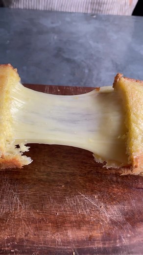 a grilled cheese hits different in an air fryer #cheesedreams #cheese #ukfood #learnontiktok