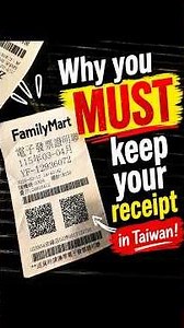 Why you MUST keep your receipts in Tawain!