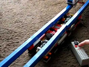Lego Monorail Switch Rail test for Double Track