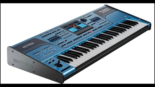 Ketron 最新 Fusion 编曲键盘工作站：自带海量超真实音效，7 寸触屏 240GB 2