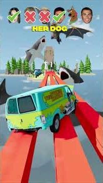 🏆 Help Ronaldo Get My Crush Attention Car Jump Challenge 🚗⚽️#beamngdrive #messi #ronaldo #cr7 #vs